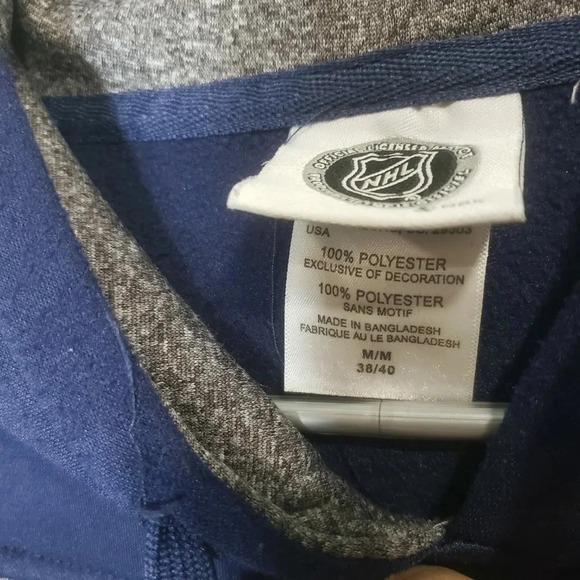 Toronto Maple Leafs Blue/Gray  Mens Pullover Hoodie,size M/M. - Picture 3 of 5